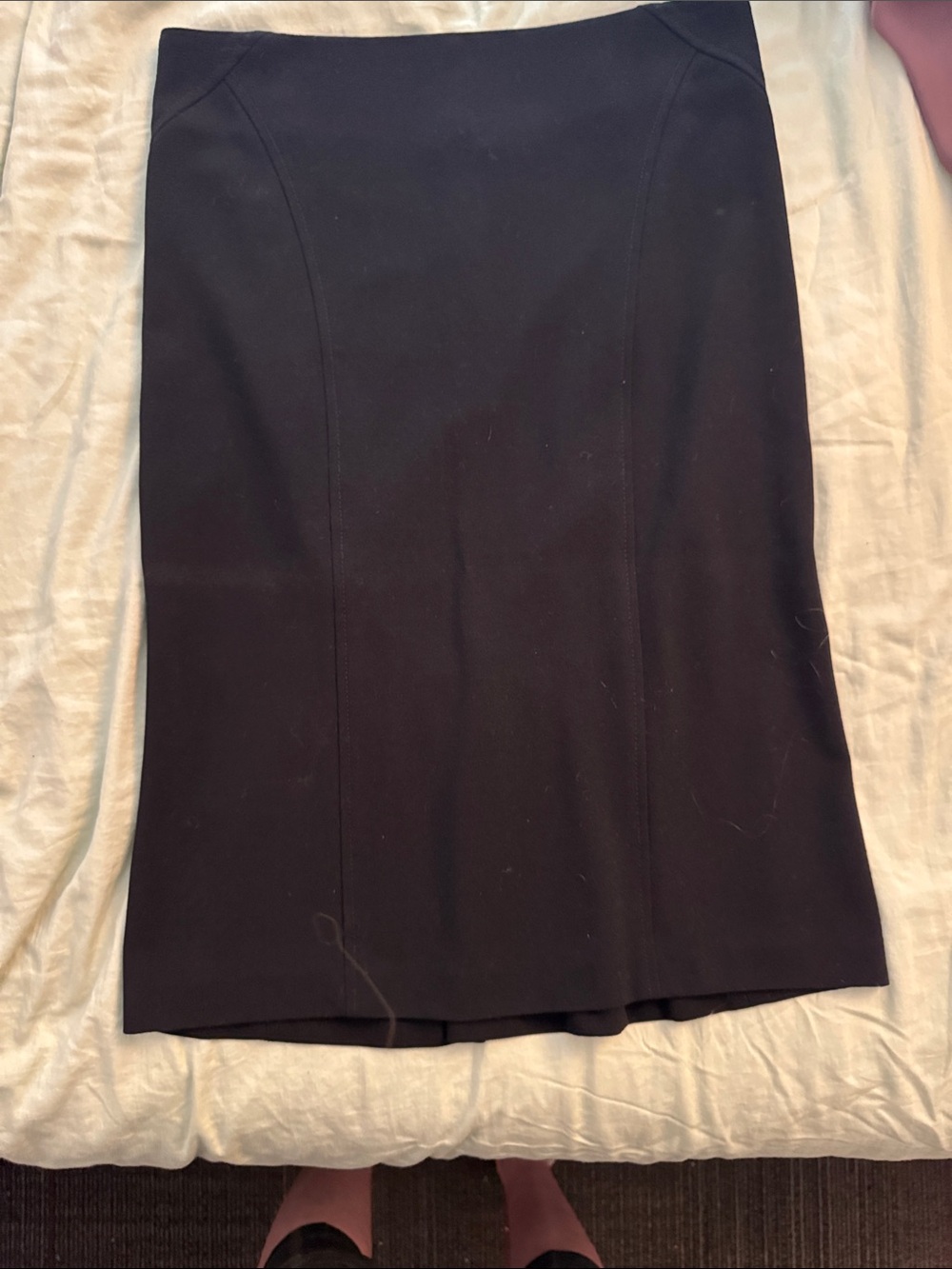 BEBE Classic Black Pencil Skirt - Women's Office Staple